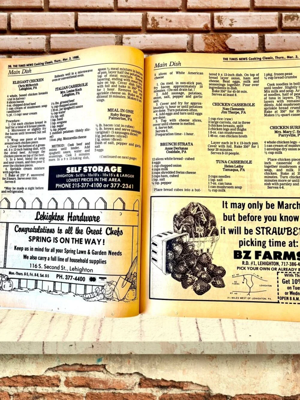 Vintage 1988 Paperback Cookbook THE TIMES NEWS COOKING RECIPE GUIDE Pamphlet
